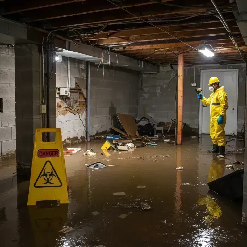 Flooded Basement Electrical Hazard in Hialeah, FL Property